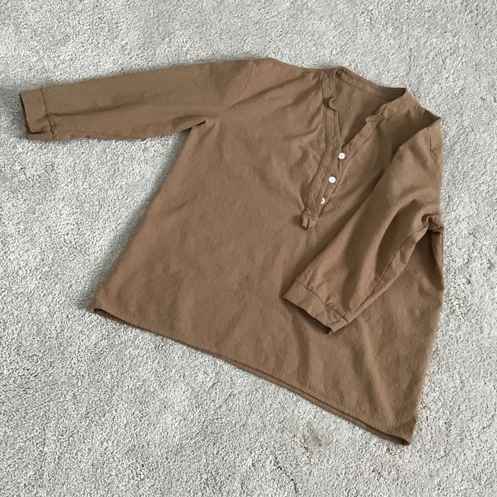 Womens  Tan Casual Shirt